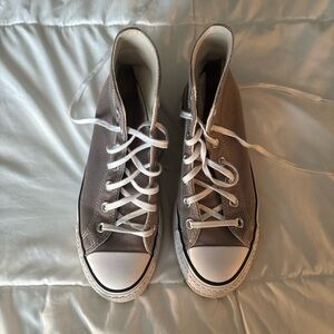 Converse Gray High-Top Sneakers
